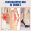 4 Pairs Silicone Toe Separators for Overlapping Toes, Gel Toe Spacers with Alignment Support, Transparent 2