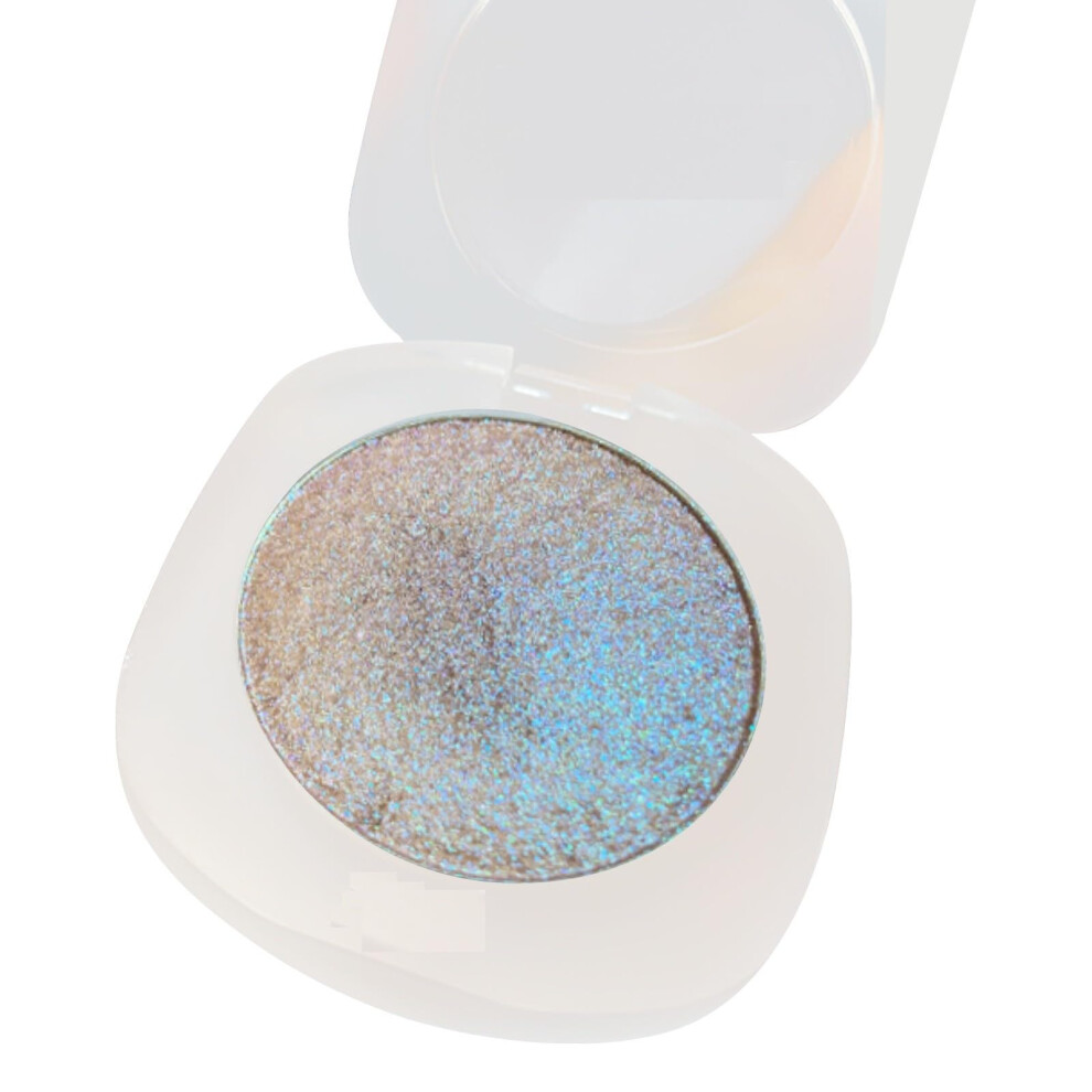 Light/Blue Higher Powder Body Glitter With Brush, Smooth Blend Buildable Shimmer