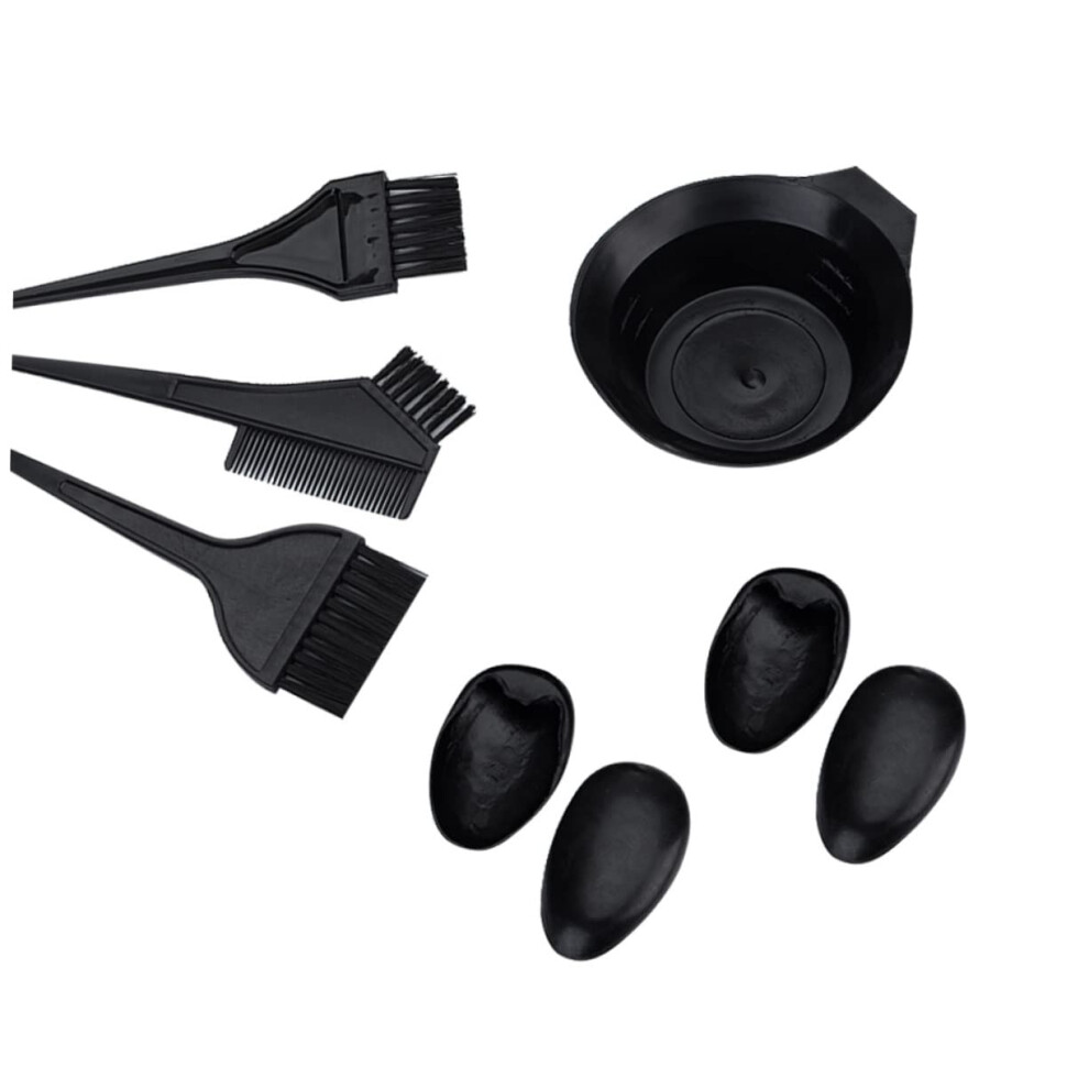 Hair Dyeing Kit with Mixing Bowl Brush Comb Earmuffs for Home and Professional Salon Coloring