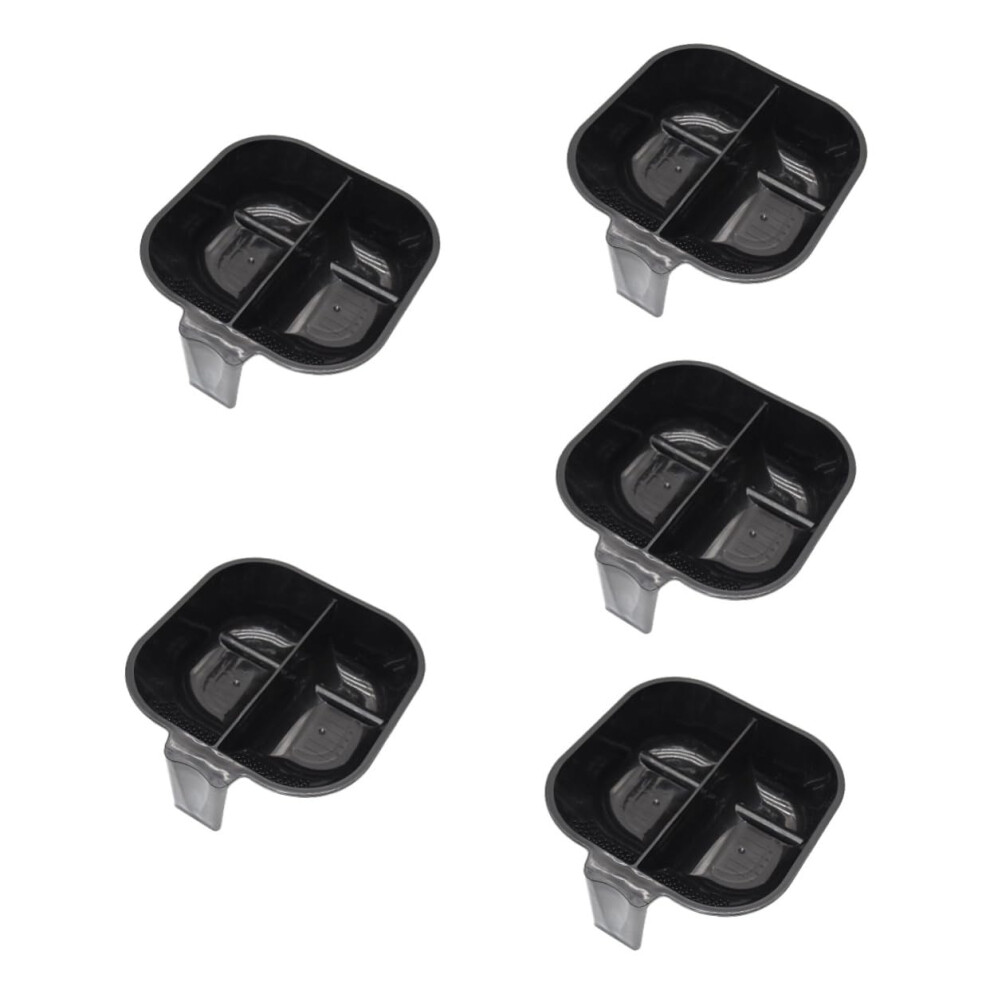 5pcs Hair Dye Mixing Bowl Set with Ergonomic Handle for Salon and Home Use
