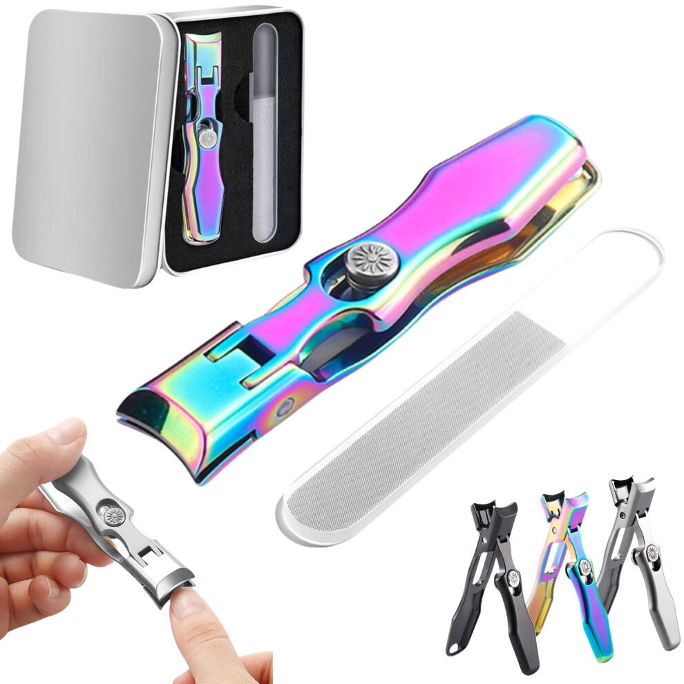 Professional German Nail Clippers for Thick Nails with Ultra Sharp Blades and Safety Travel Case