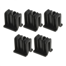 5pcs Black Wiper Arm Cover and Windshield Wiper Deflector Clips for Nissan Tiida