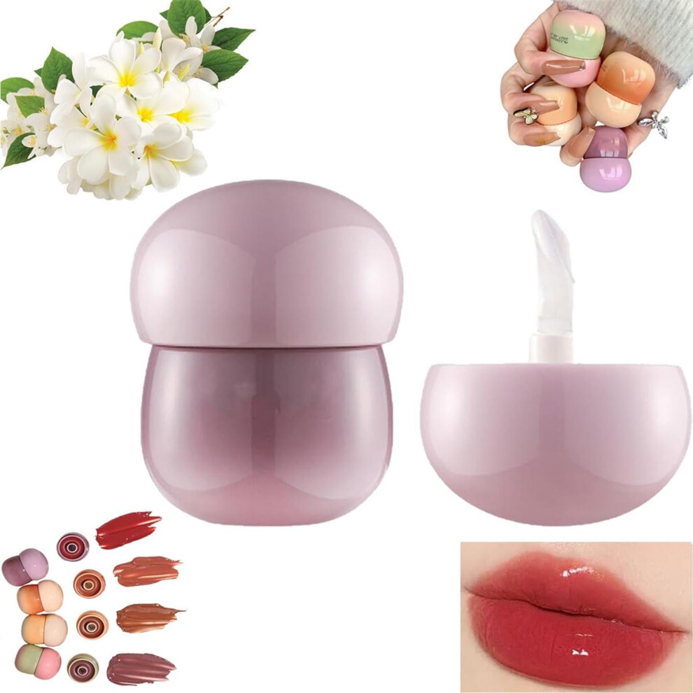 Glossy Tinted Lip Balm and Nourishing Lip Gloss with Longlasting Hydration for Lips and Cheeks
