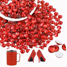 400PCS SS30 6mm Light Red Glass Rhinestones Flatback Crystal Gems for DIY Crafts Nails Clothing