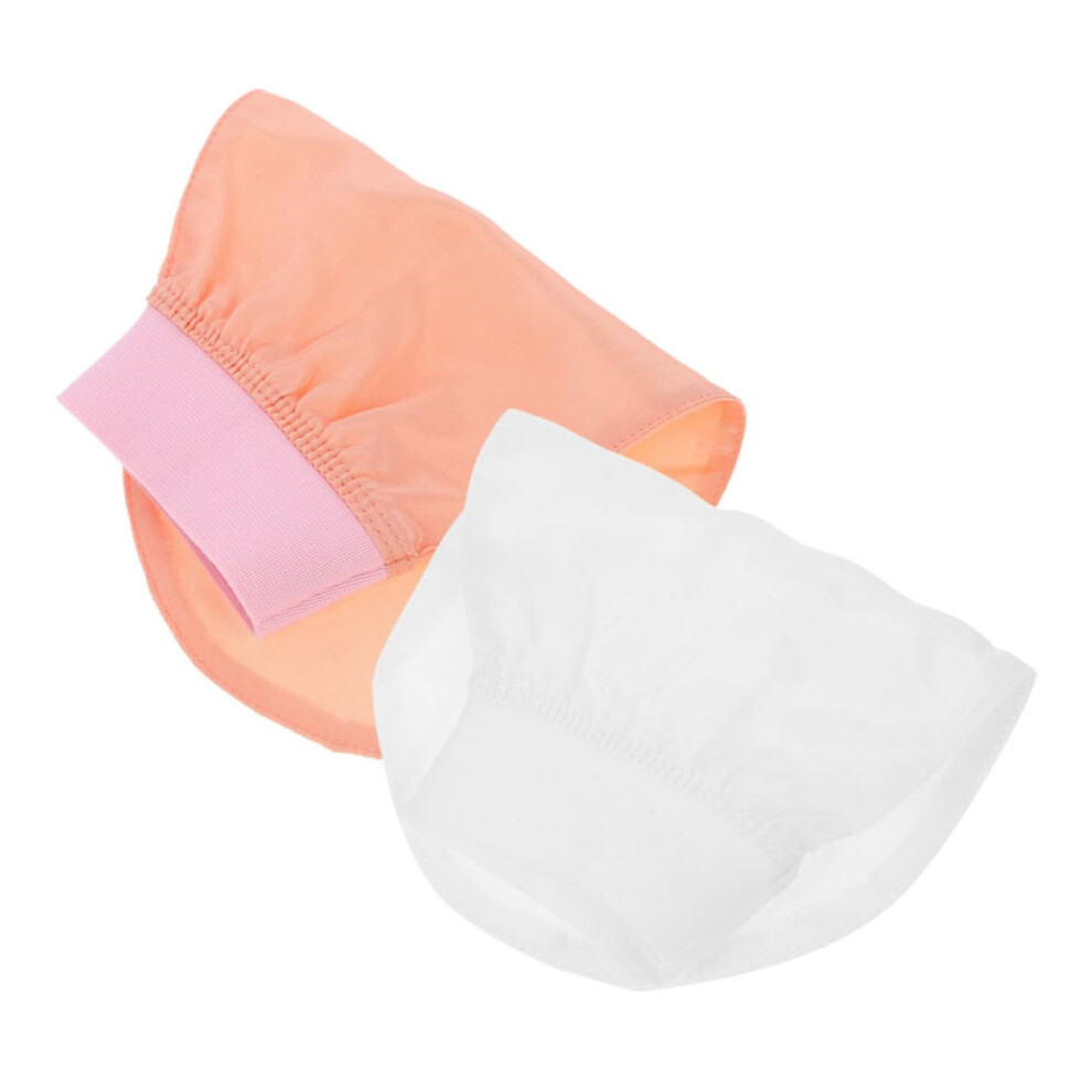 Exfoliating Bath Mitts Faux Silk Body Scrubber Gloves 2pcs for Deep Cleansing and Gentle Skin Renewal