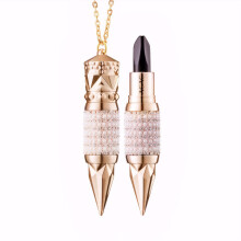 Red Long Lasting Waterproof Lipstick with Retro Scepter Case, 3 Colors in One Tube
