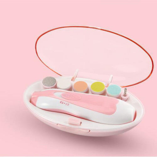 Ηλεκτρικό ψαλίδι νυχιών Whisper Quiet Baby με φως LED, ασφαλές για μωρά, πολλαπλές 1