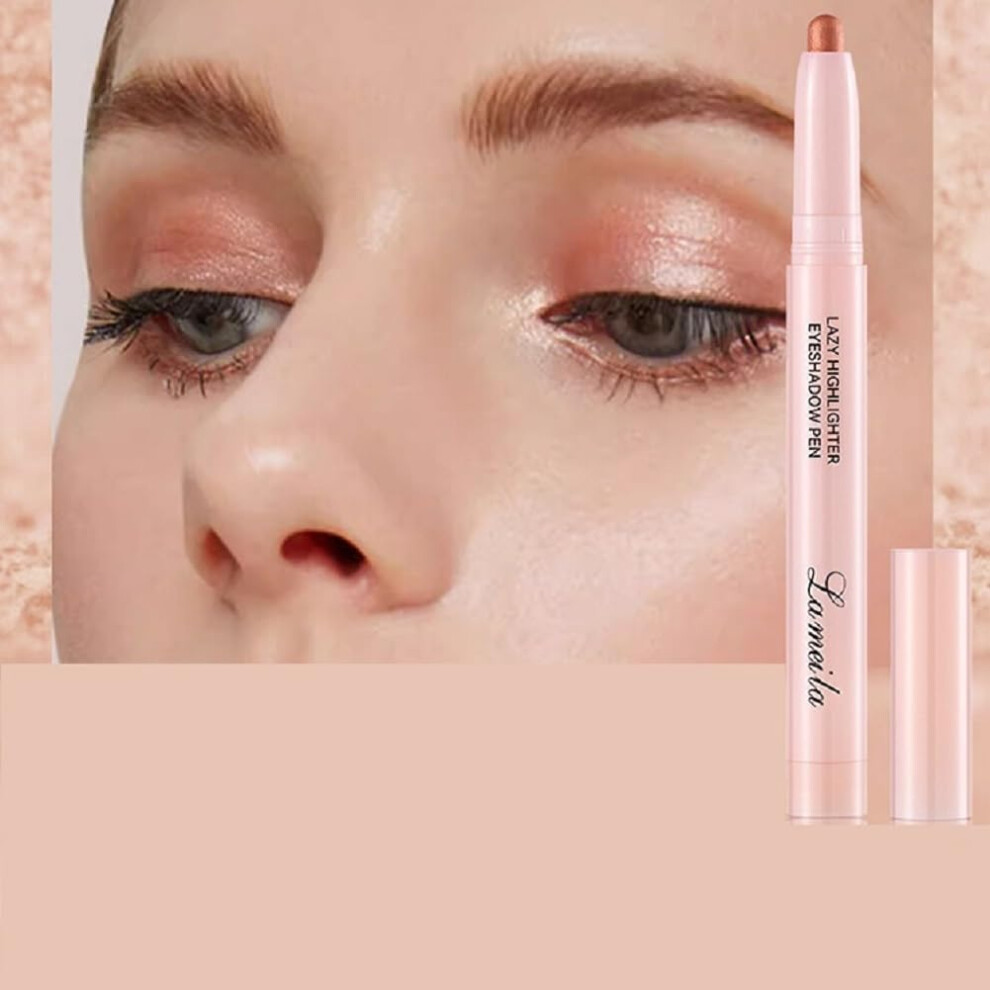 Brown Waterproof Eyeshadow Stick And Eyeliner Pencil Wood Long Lasting Smudge Proof