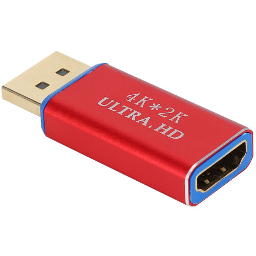 Αρσενικό σε HDMI θηλυκό προσαρμογέα Display Port Ultra HD4K με υποστήριξη επιχρυσωμένου 2