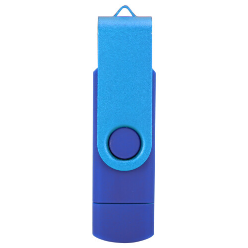 Pen drive USB de alta capacidade com luz LED, compatível com Micro USB, com dupla interface e design compacto. 2
