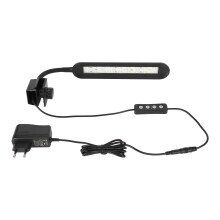 Éclairage pour aquarium avec lumière RGB et variateur, lampe à pince pour aquarium dotée de LED à dissipation thermique et à lumière douce