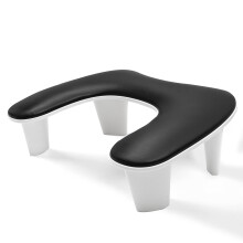Nail Arm Rest UShaped with Detachable Brackets Large Black Manicure Hand Rest Pillow for Salon
