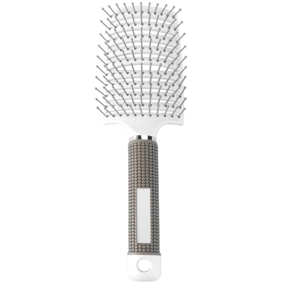 Curved Detangling Hair Brush and Scalp Massage Comb with Ergonomic Comfort Grip for Wet Dry Hair