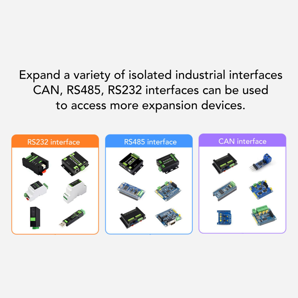 Rs232 Rs485 Can Fd Isolated Hat For Pi 5 7806371580218