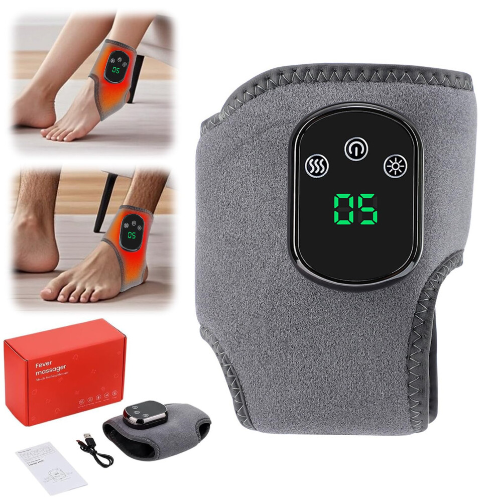 3 in 1 Cordless Foot Massager and Ankle Heating Pad with Adjustable Heat and Triple Vibration Modes