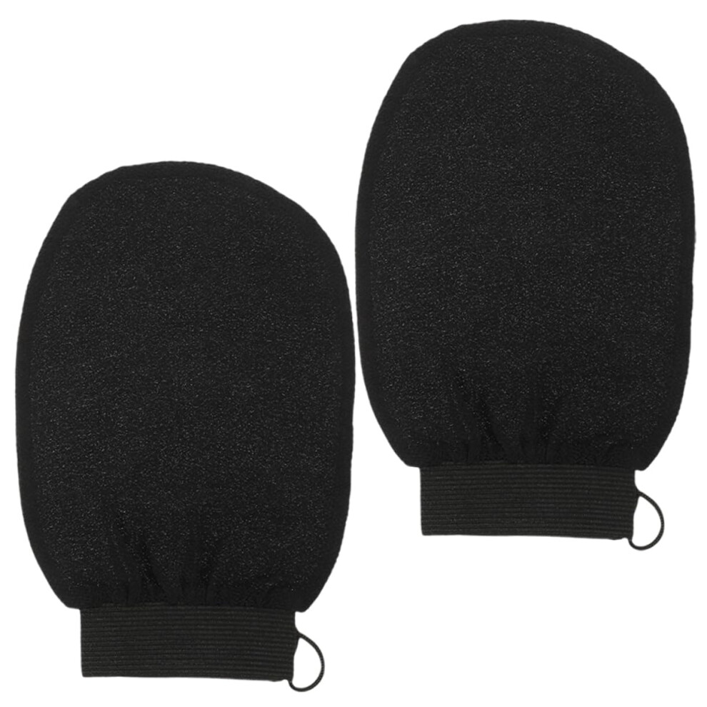 Exfoliating Gloves and Mitt for Shower Bath, Deep Skin Exfoliation, Full Body Coverage, Reusable Design