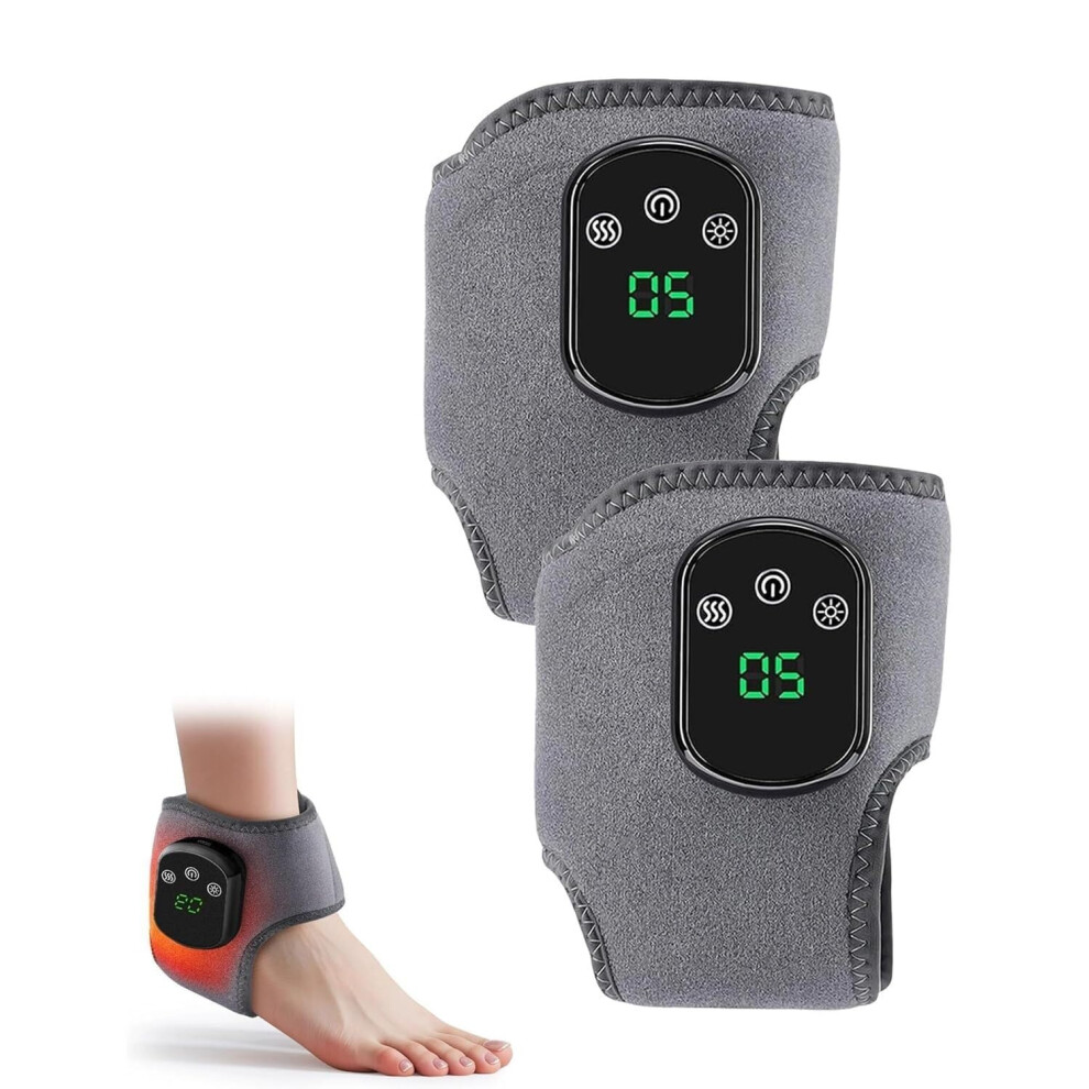 Wireless Shiatsu Foot Massager with Heat and Compression for Neuropathy Relief, 2pcs