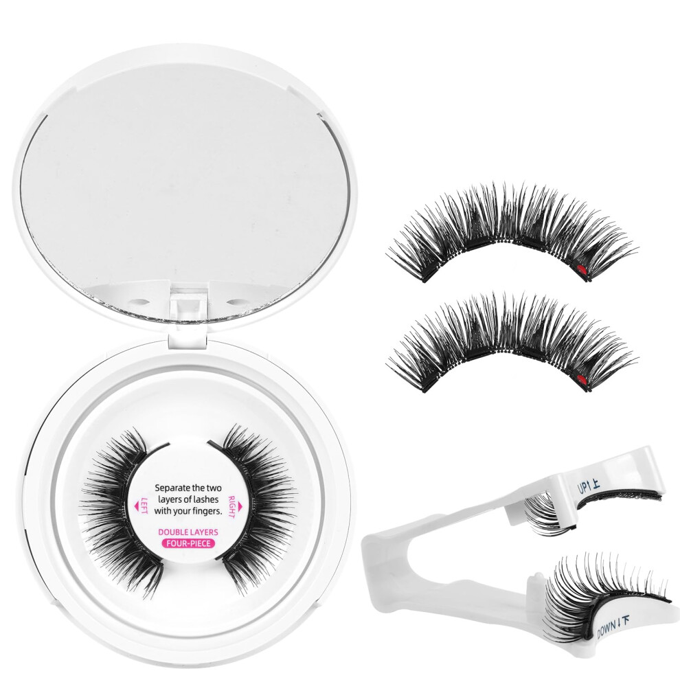 Reusable Magnetic Eyelashes with Applicator Glue Waterproof Natural Look 1 Pair Fondness