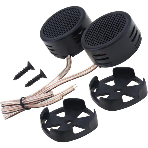 2pcs 500W Car Tweeter Speakers  Efficiency Mini Dome Universal Fit Durable ABS Shell 1