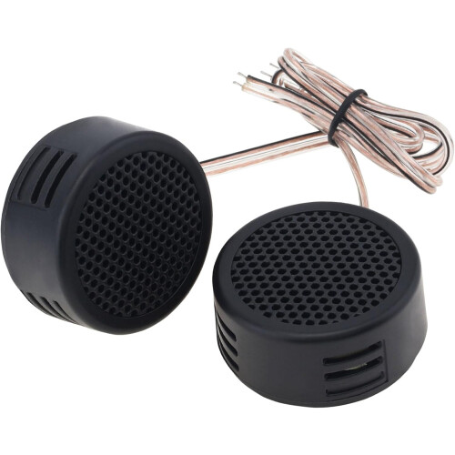 2pcs 500W Car Tweeter Speakers  Efficiency Mini Dome Universal Fit Durable ABS Shell 2