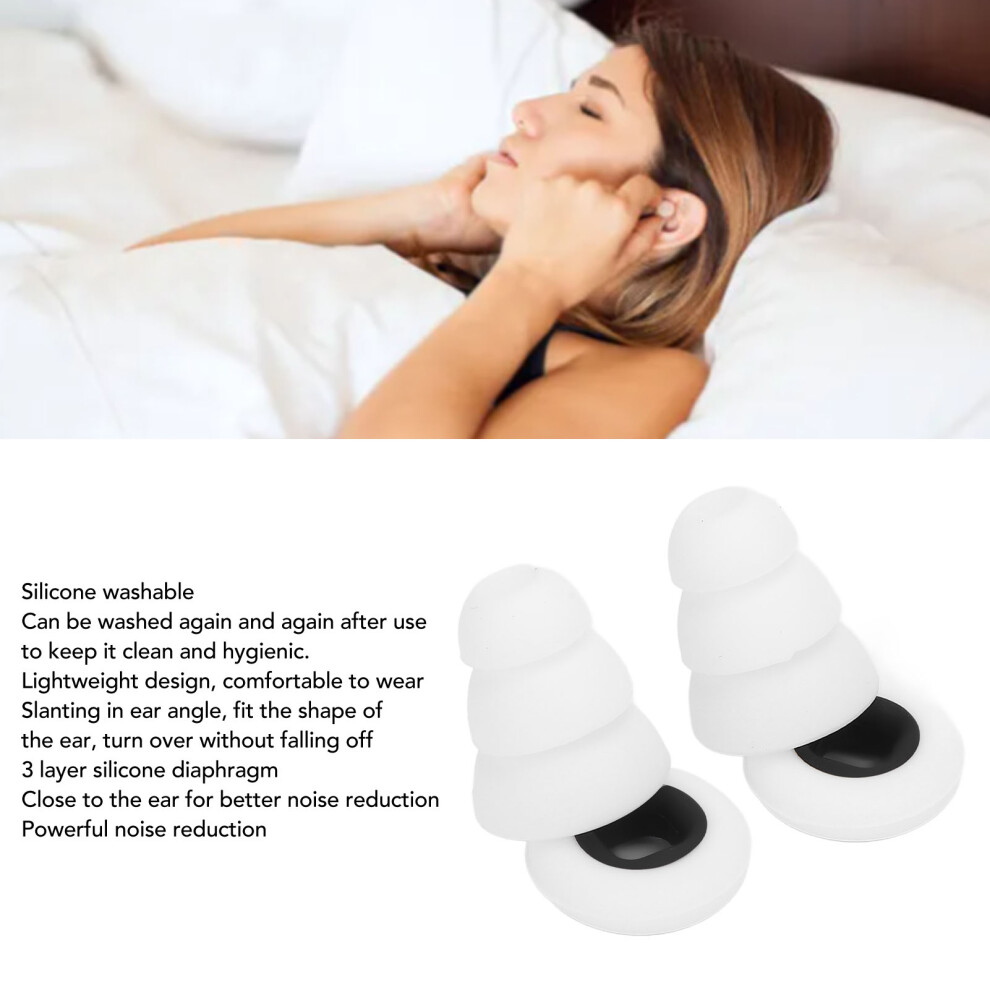 Premium Silicone Earplugs Reusable Travel