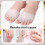 Silicone Toe Separators 3mm Ergonomic Fit Toe Spacers for Overlapping Toes Foot Alignment (#02) 4