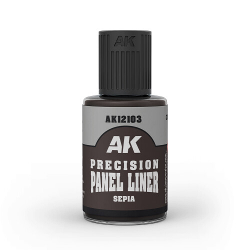 AK Interactive 12103 Precision Panel Liner - Sepia 30ml
