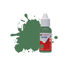 Humbrol No.101 Mid Green Matt Acrylic Paint 14ml DB0101