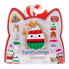 Squishmallows Squish-a-longs Christmas Holiday Clip-a-longs 4-Pack (Style 1)
