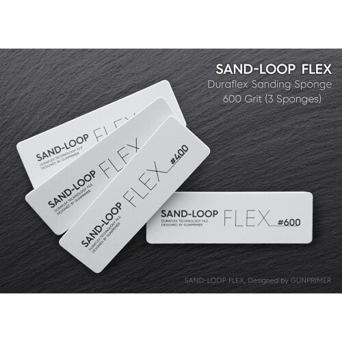 Gunprimer SAND-LOOP FLEX 600 Premium Grit Sanding Sponges (3pcs) Model Kit Tool