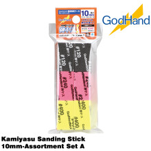GodHand Kamiyasu Sanding Stick 10mm Assortment Set A - GH-KS10-A3A