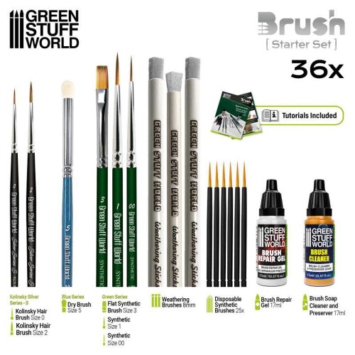 Green Stuff World Starter Brush Set 11644 1
