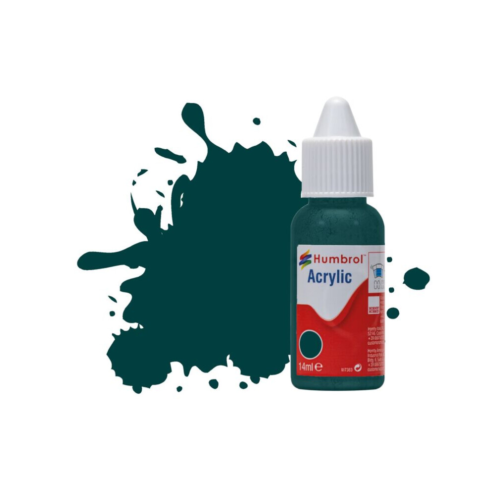 Humbrol Acrylic No.239 Racing Green Gloss (14ml) - DB0239 - Image 8