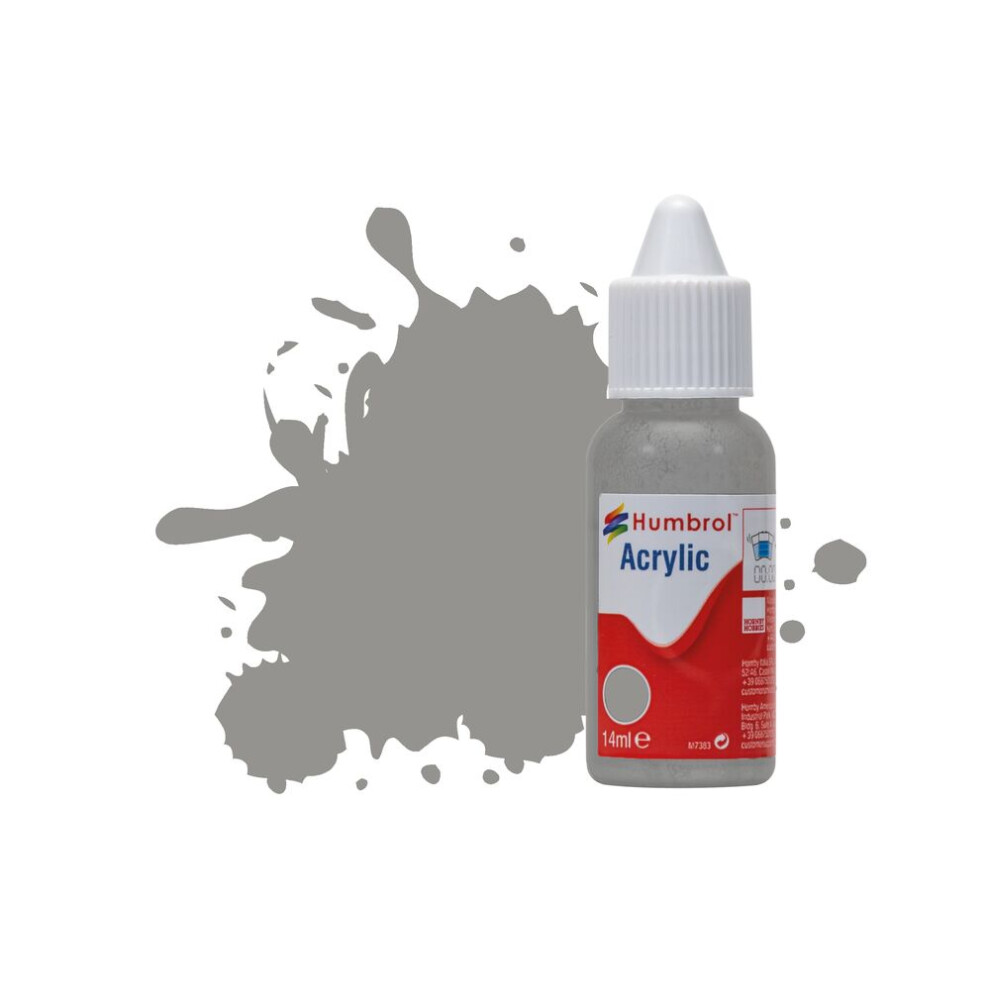 Humbrol No.126 Us Med Grey Acrylic Paint 14Ml Db0126