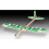 Revell Revell 24330 Flying Action Balsa Birds Glider - Green 1
