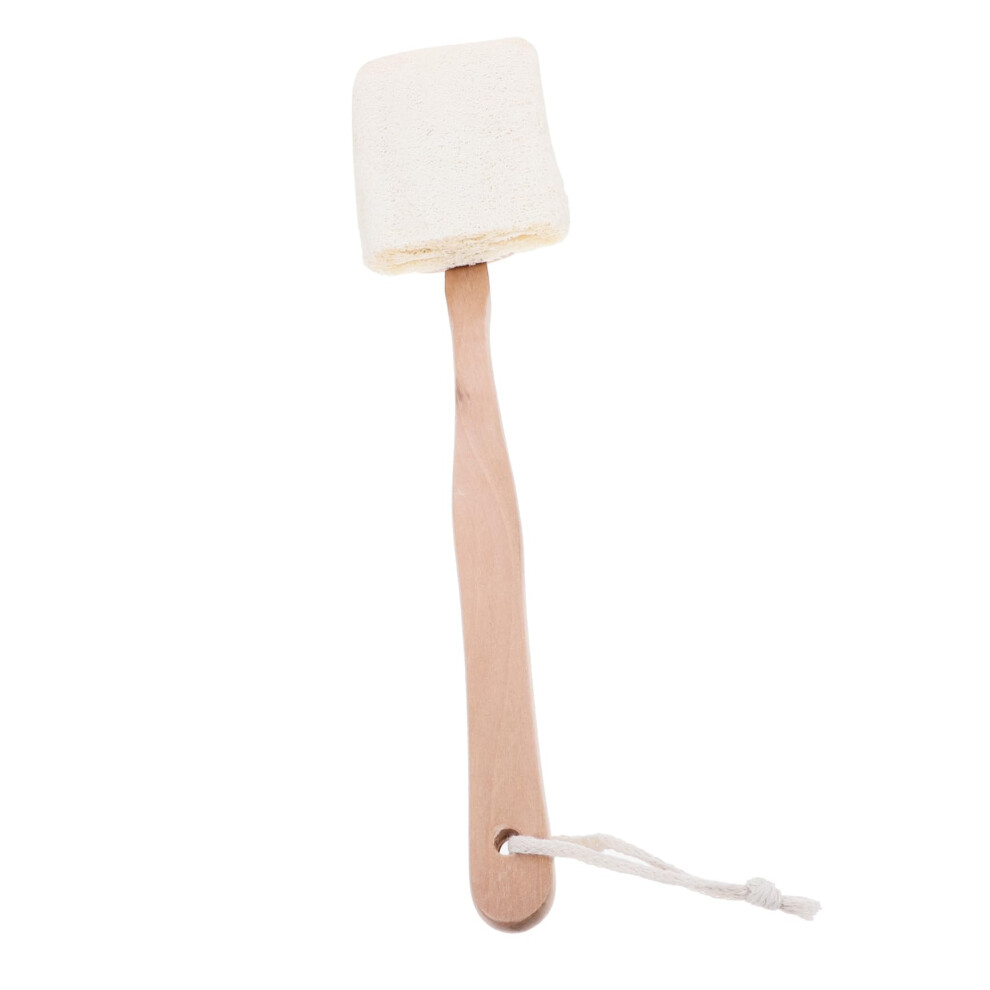 Long Handle Back Scrubber for Shower, DualSided Loofah and Bristle Bath Brush, Gentle Exfoliating and Deep Cleansing