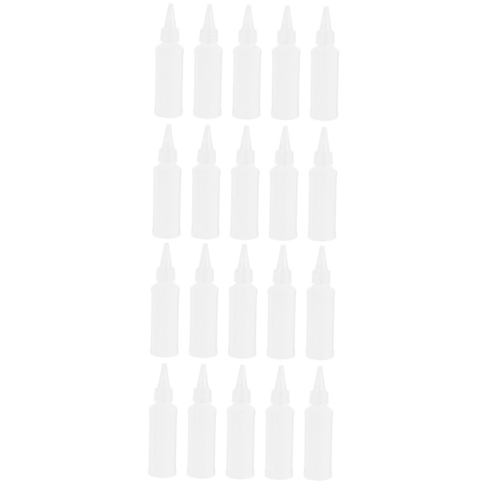 50pcs Hair Dye Applicator Bottle Set Refillable Squeeze Bottles for Salon Use with Precise Flow Control