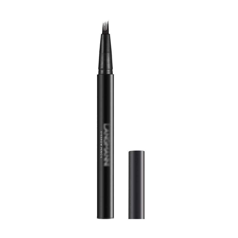 Black Waterproof 4Prong Microblading Eyebrow Pencil With Spoolie Brush Longlasting