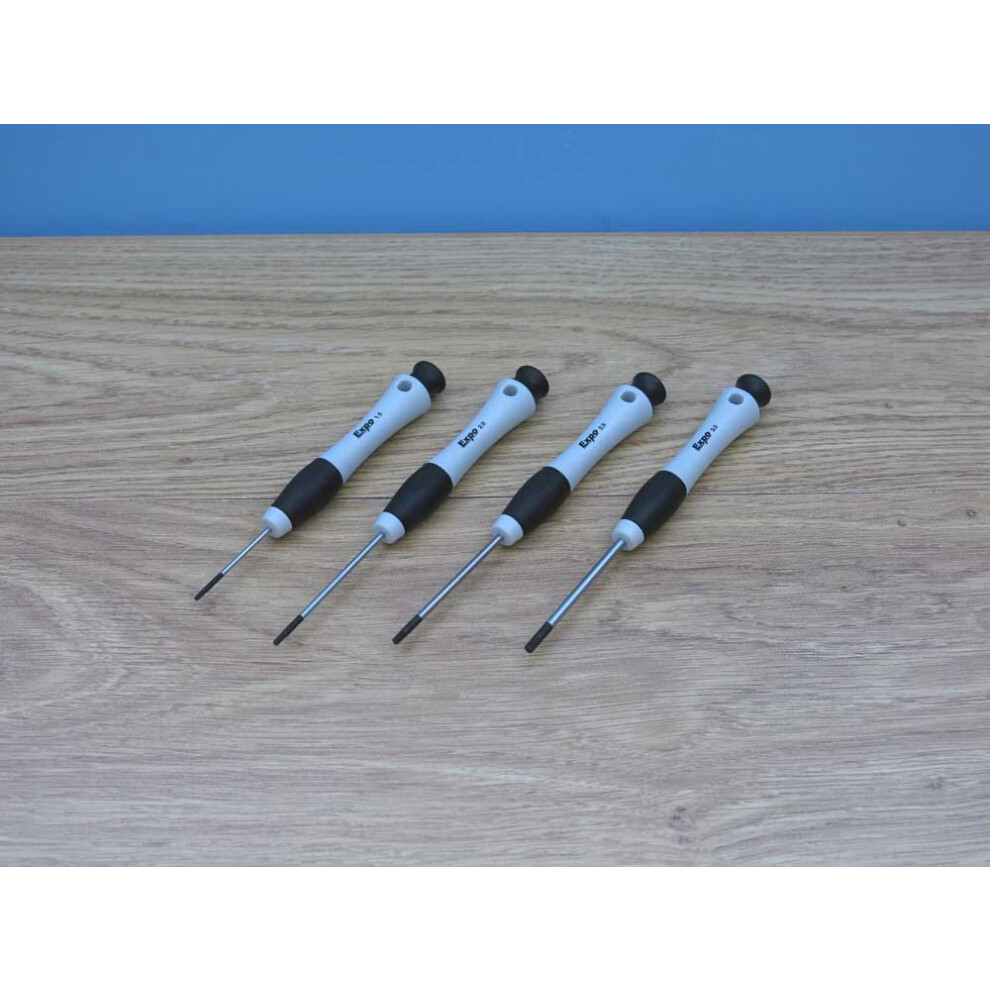 Expo Tools 78110 Set Of 4 Hex Drivers (1.5, 2, 2.5 And 3Mm) 5060144593177