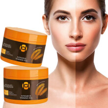 Tanning Gel and Bronzing Butter 2 Pack with Fast Bronzing Effect for Sunbed and Outdoor Tan