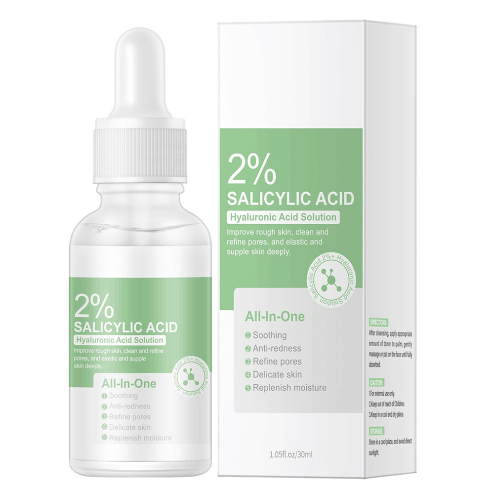 2% Salicylic Acid Serum for Acne, Deep Pore Cleansing and Blackhead Removal Facial Exfoliant 30ml