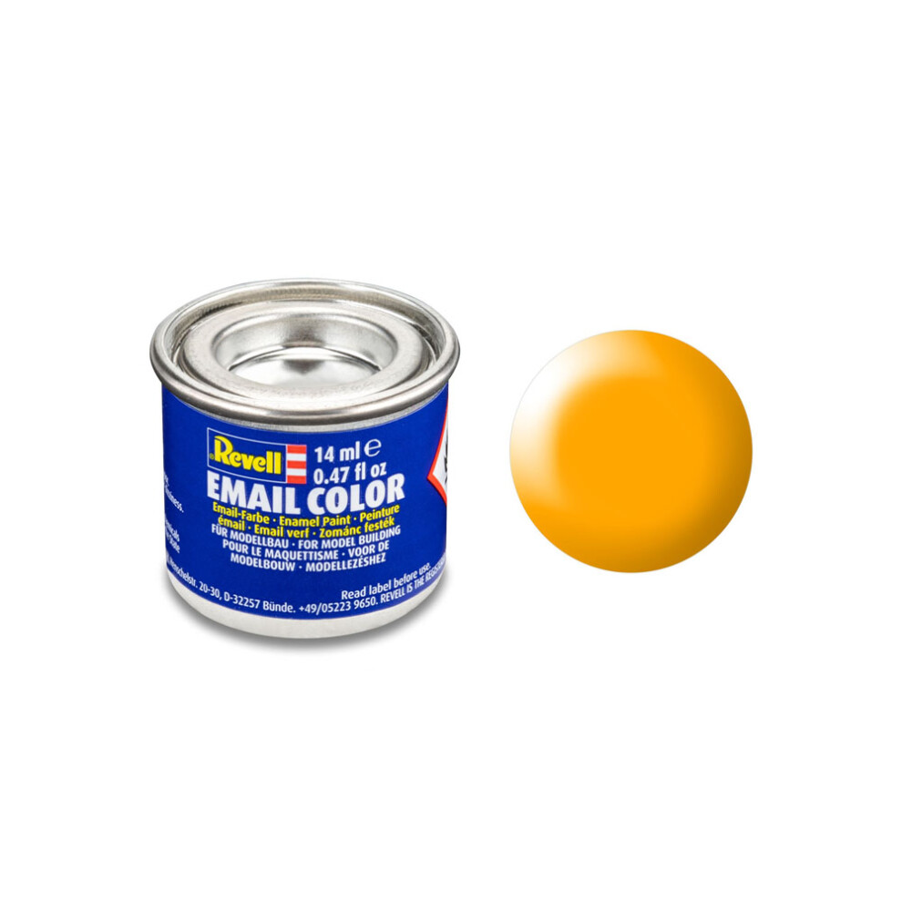 Revell Silk Lufthansa- (Ral 1028) Email Colour 14Ml Model Paint No.310 Yellow