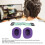 Cuscinetti auricolari viola per cuffie G733 Wireless e G335 Wired con schiuma confortevole e mesh 3