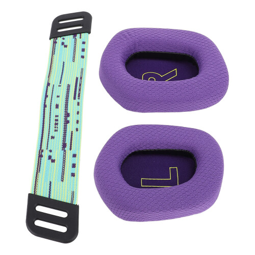 Cuscinetti auricolari viola per cuffie G733 Wireless e G335 Wired con schiuma confortevole e mesh