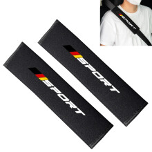 2 PCS Car Seat Belt Cover, Soft Shoulder Pad Protector for Neck, Universal Strap Cushion Black