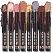 8 PCS Waterproof Cream Eyeshadow Stick Set, Shimmer and Matte 3in1 Eye Makeup Gift for Women