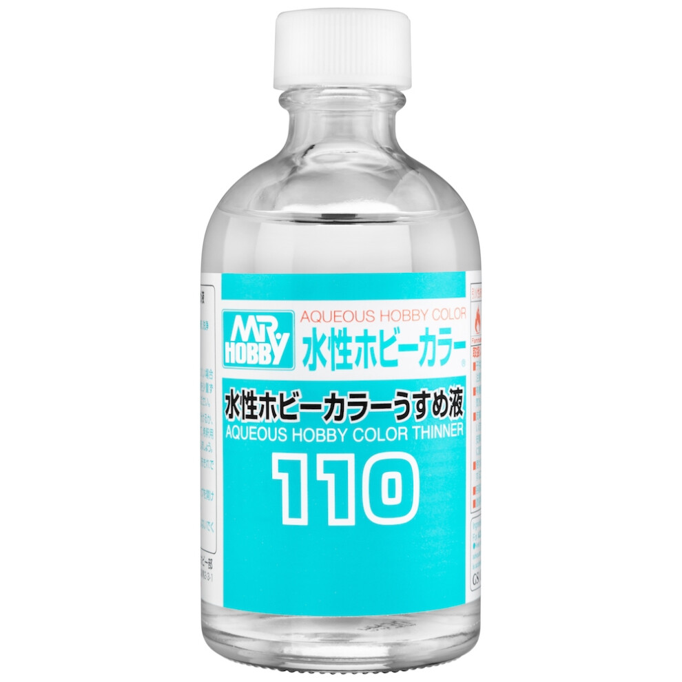Mr. Hobby Mr.Aqueous Hobby Colour Thinner - T-110 - 110ml Model Paint Thinner-image-OPC-PDW6BDF-NEW
