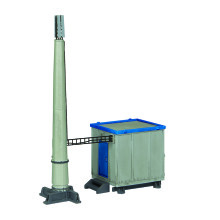 Scenecraft 44-0195B GSM-r Telecom Cabin and Monopole - Blue Cabin