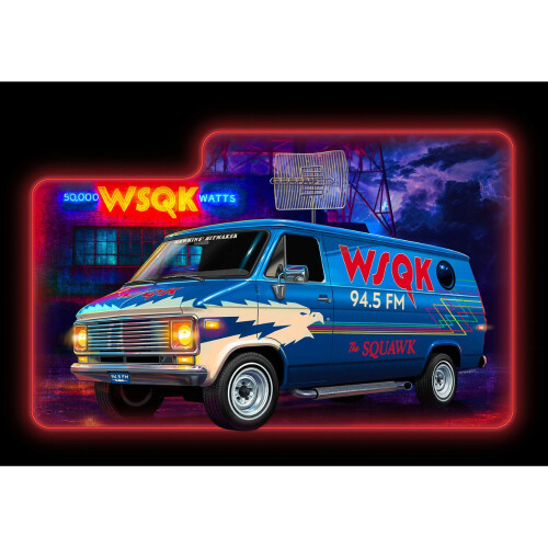 Revell Revell 07732 Stranger Things GMC WSQK Squawk Van 1:25 Model Kit 1