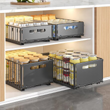 Heavy Duty Pull Out Cabinet Organizer with Smooth Sliding Shelf for Under Sink Kitchen Pantry Bathroom